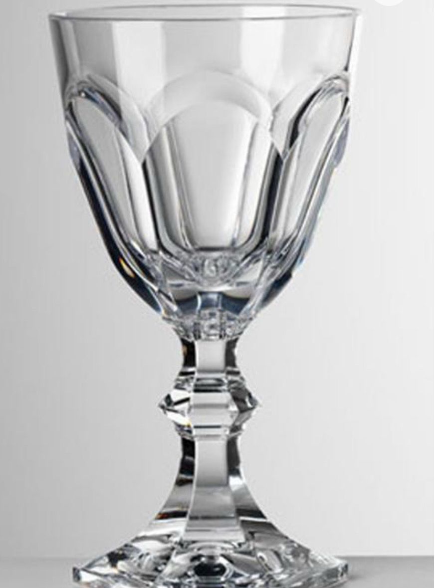 Mario Dolce Vita Large Water Goblets Clear Need 12