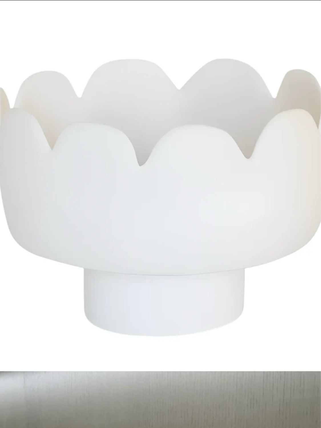 Tina Frey White Fleur Footed Bowl 1 Purchased Needs 1