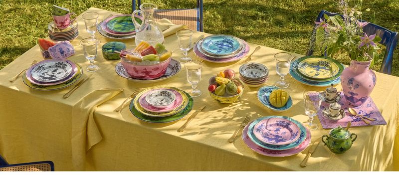 Ginori Oriente Italiano Dinner/ Dessert/ Rim Soup Needs 12