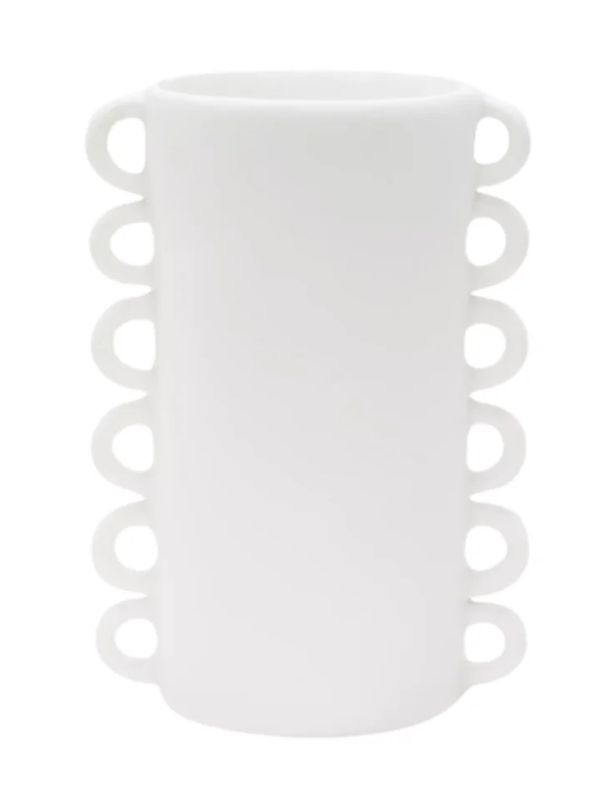 Tina Frey White Loopy Vase L