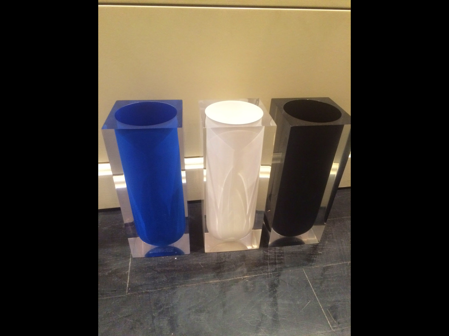 Black Acrylic Vase Purchased