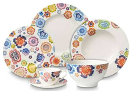 Villeroy and Boch Anmut Bloom, Dinner, Salad, Soup-3 Purchased