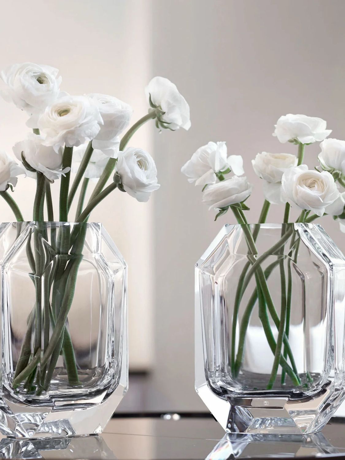 Baccarat Crystal Large Octogone Vase