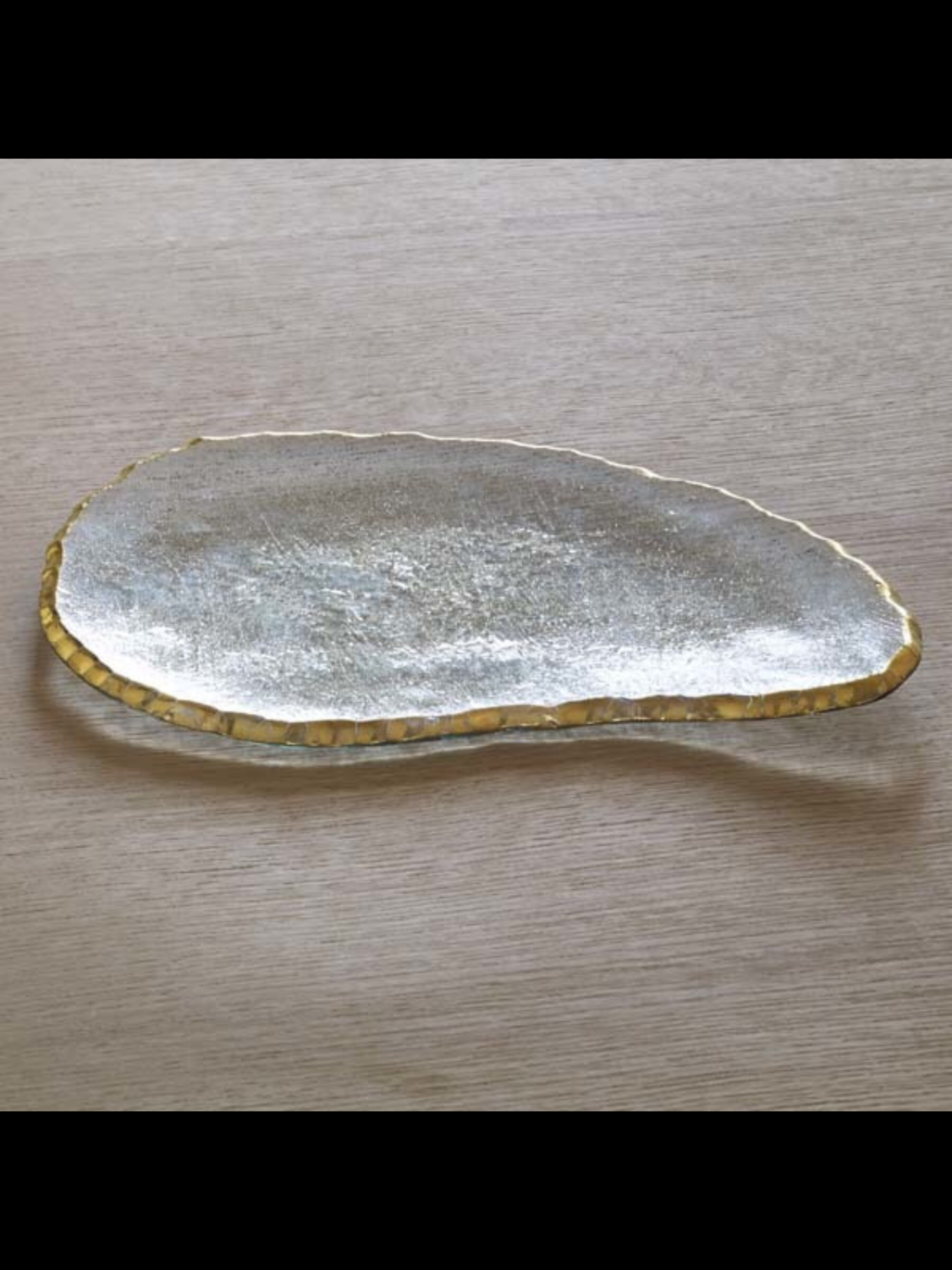Annie Glass Edgy Gold Small Tray