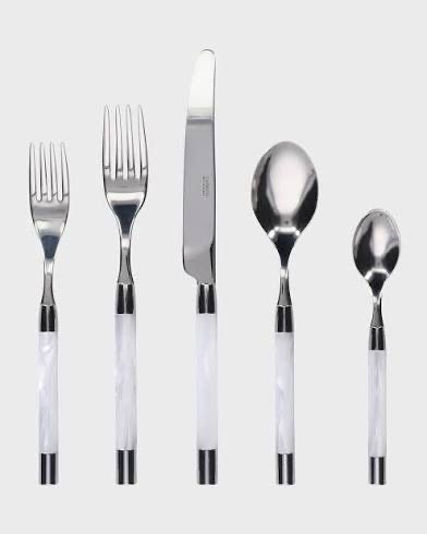 Capdeco Country White Flatware Needs 12 Place Settings