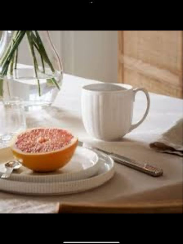 Georg Jensen Bernadotte Dinner Set -4 Piece (includes Small Cake Plate)