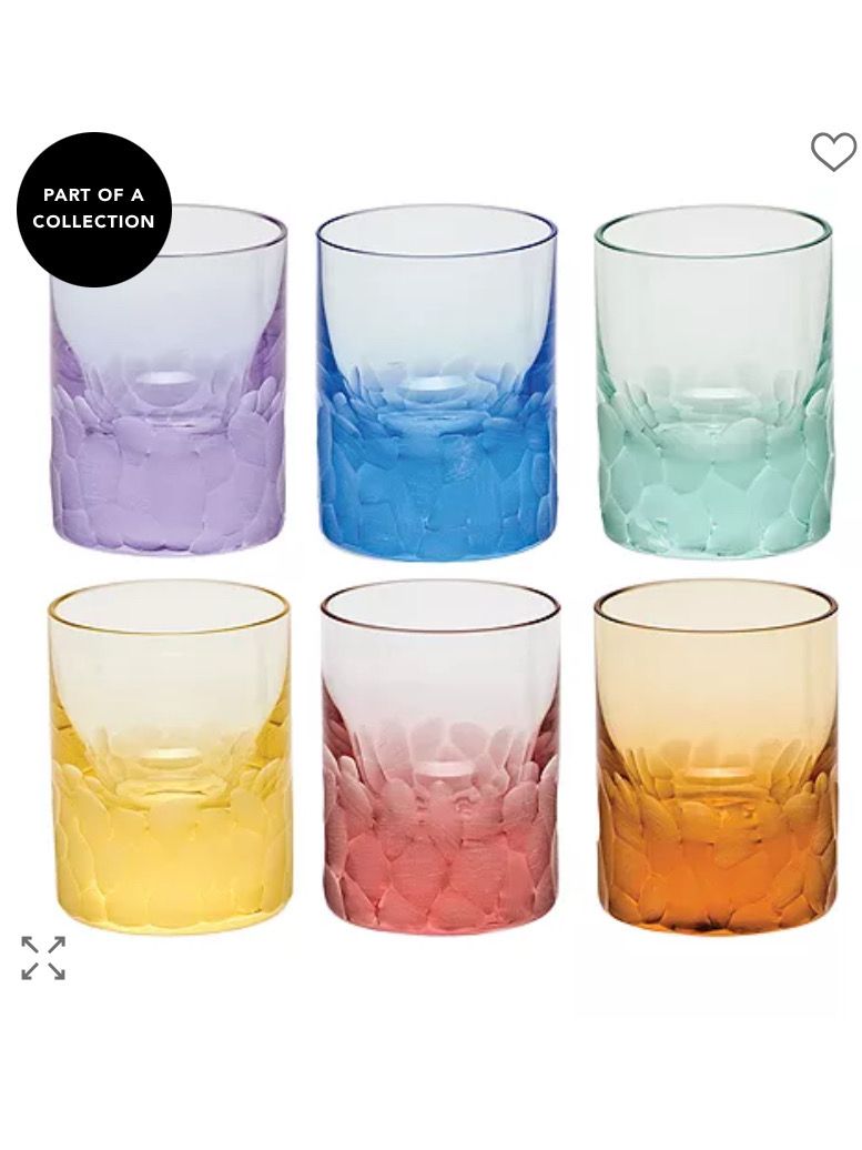 Moser Crystal Set Of 6 Pebbles Shot Glasses