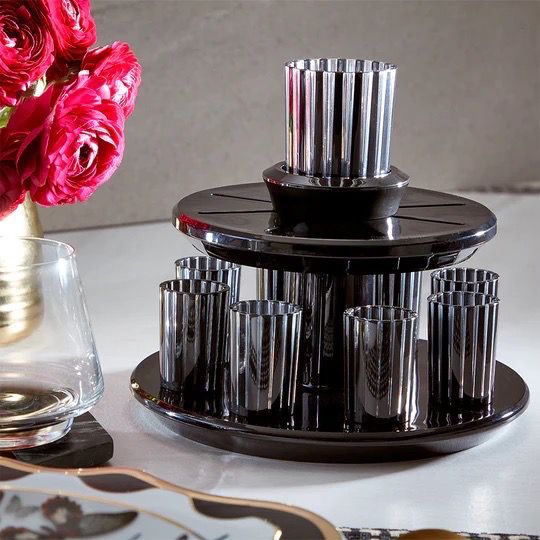Acrylic Wine Fountain In Smoke