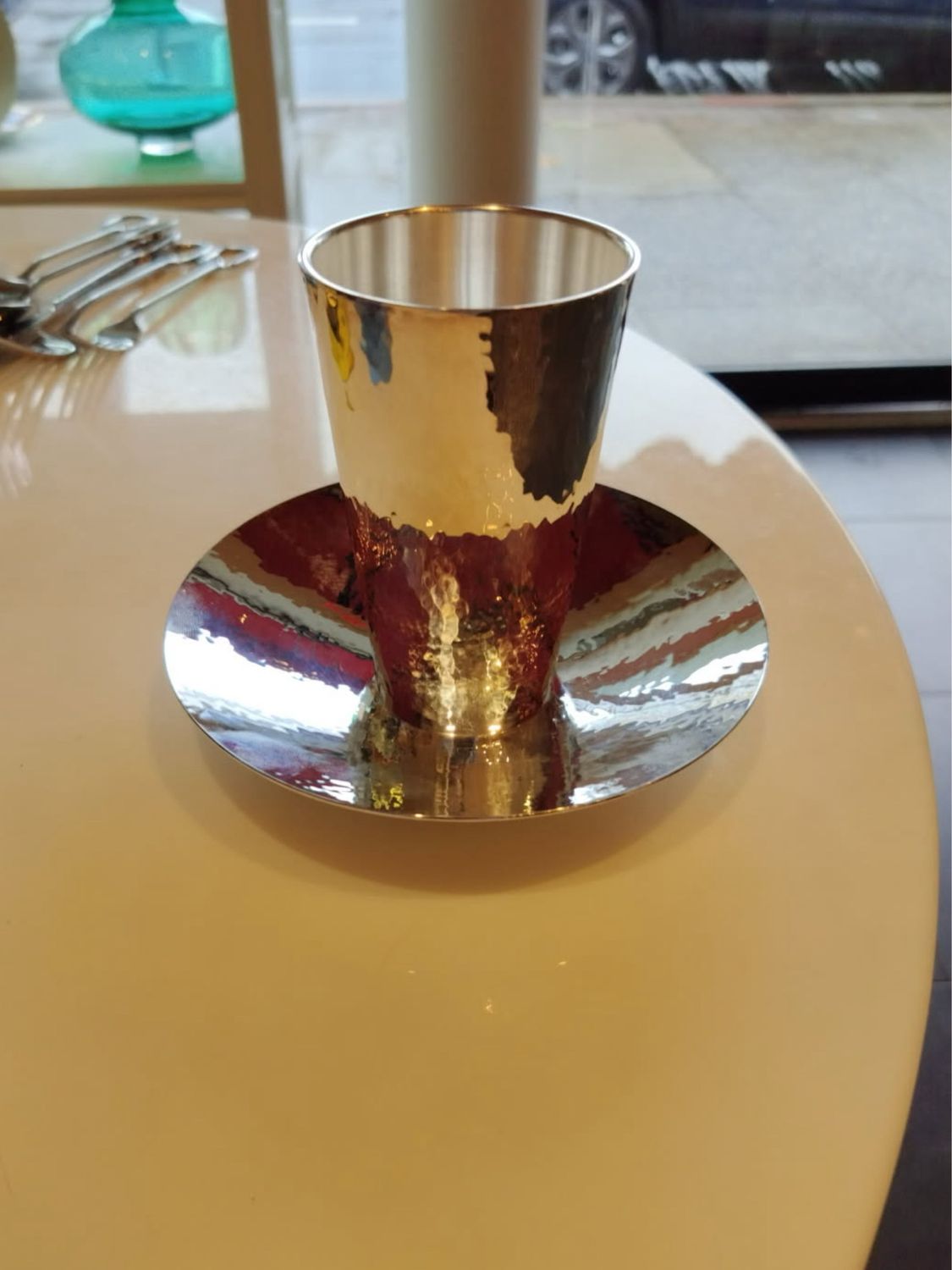 Pampaloni Sterling Silver Tray With Coaster