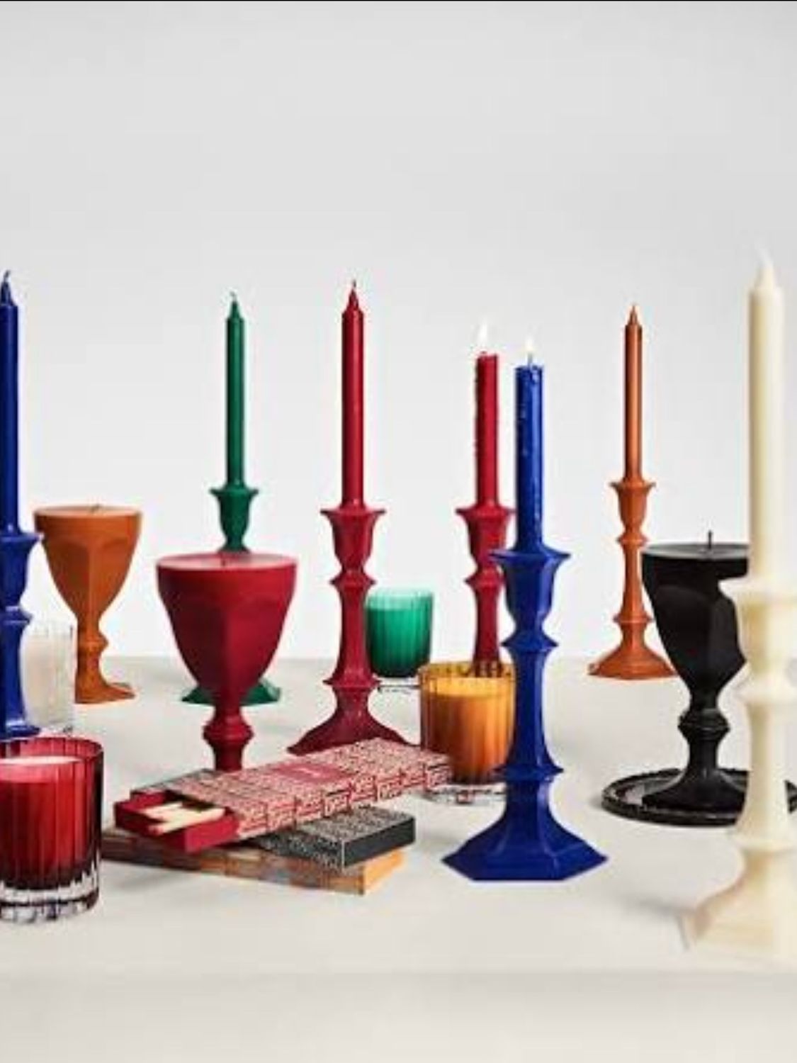 Baccarat Harcourt Wax Blue Candle