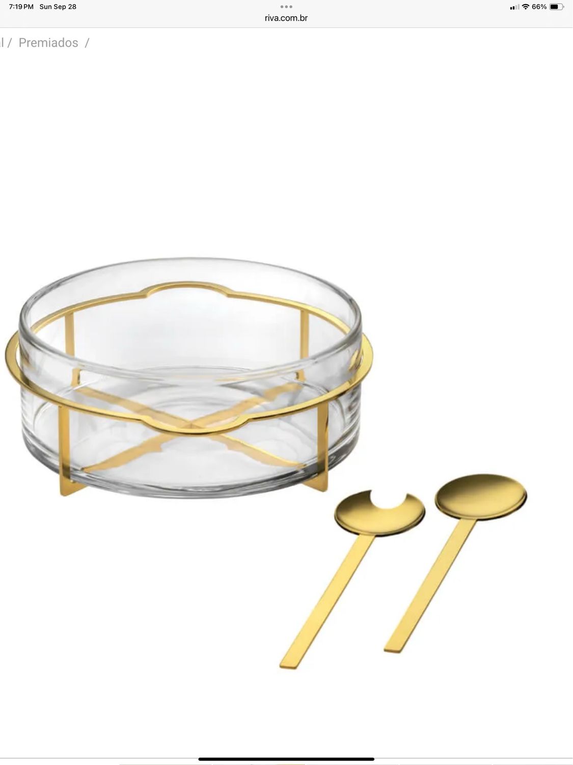 Riva Gold Bowl