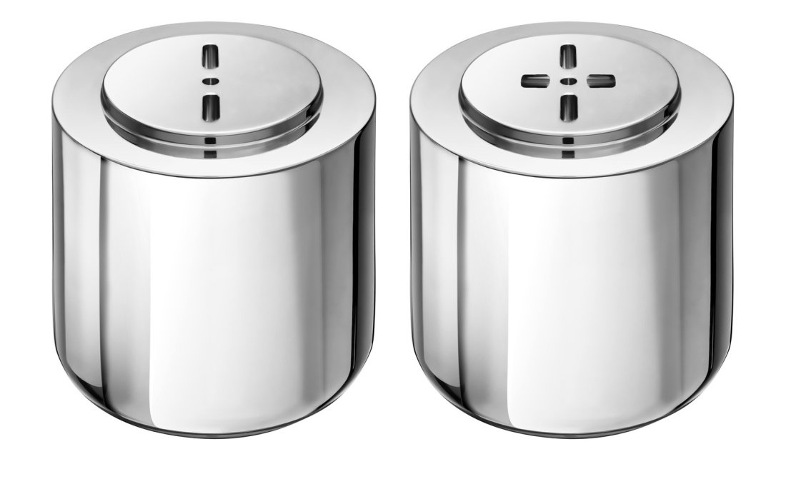 Christofle Oh Stainless Steel Salt and Pepper Shakers PURCHASED