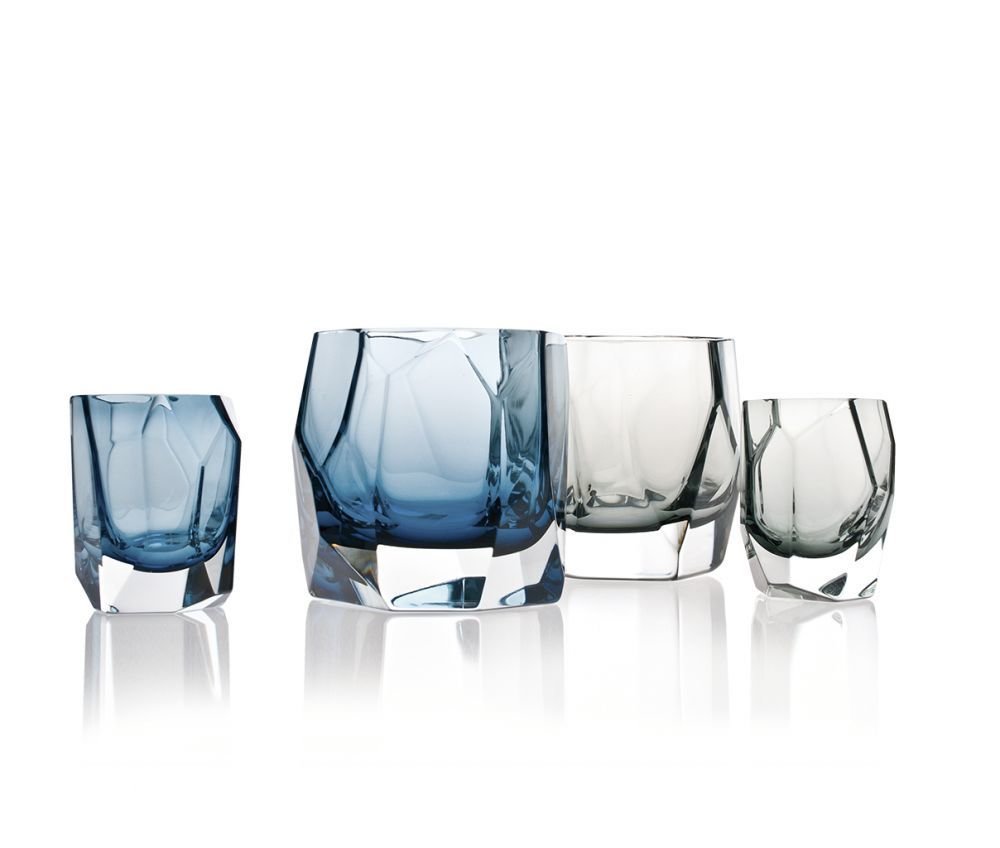Set Nouvel Shot Glasses-3 Black and 3 Clear Shot Glasses PURCHASED