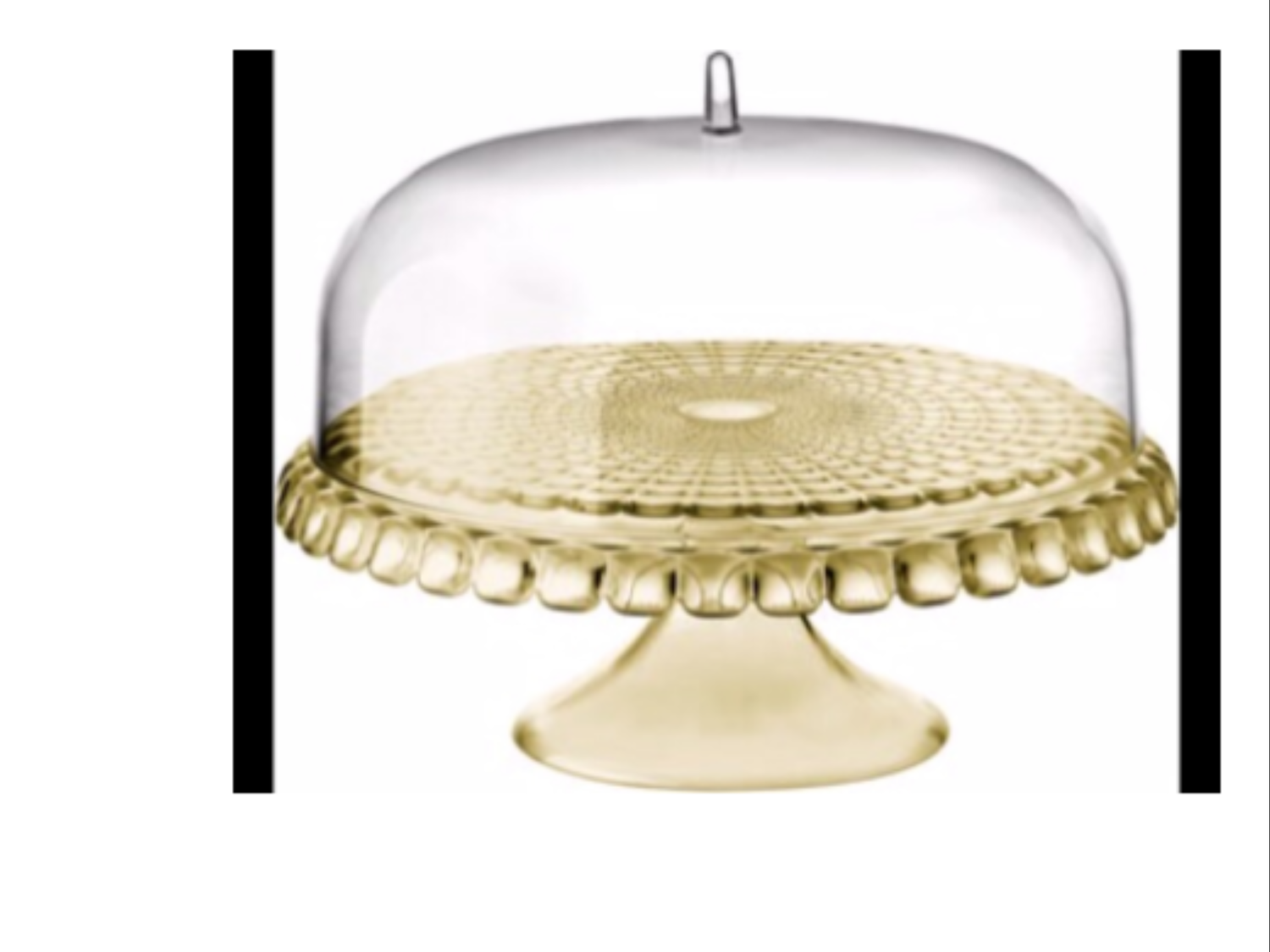 Guzzini gold cake stand