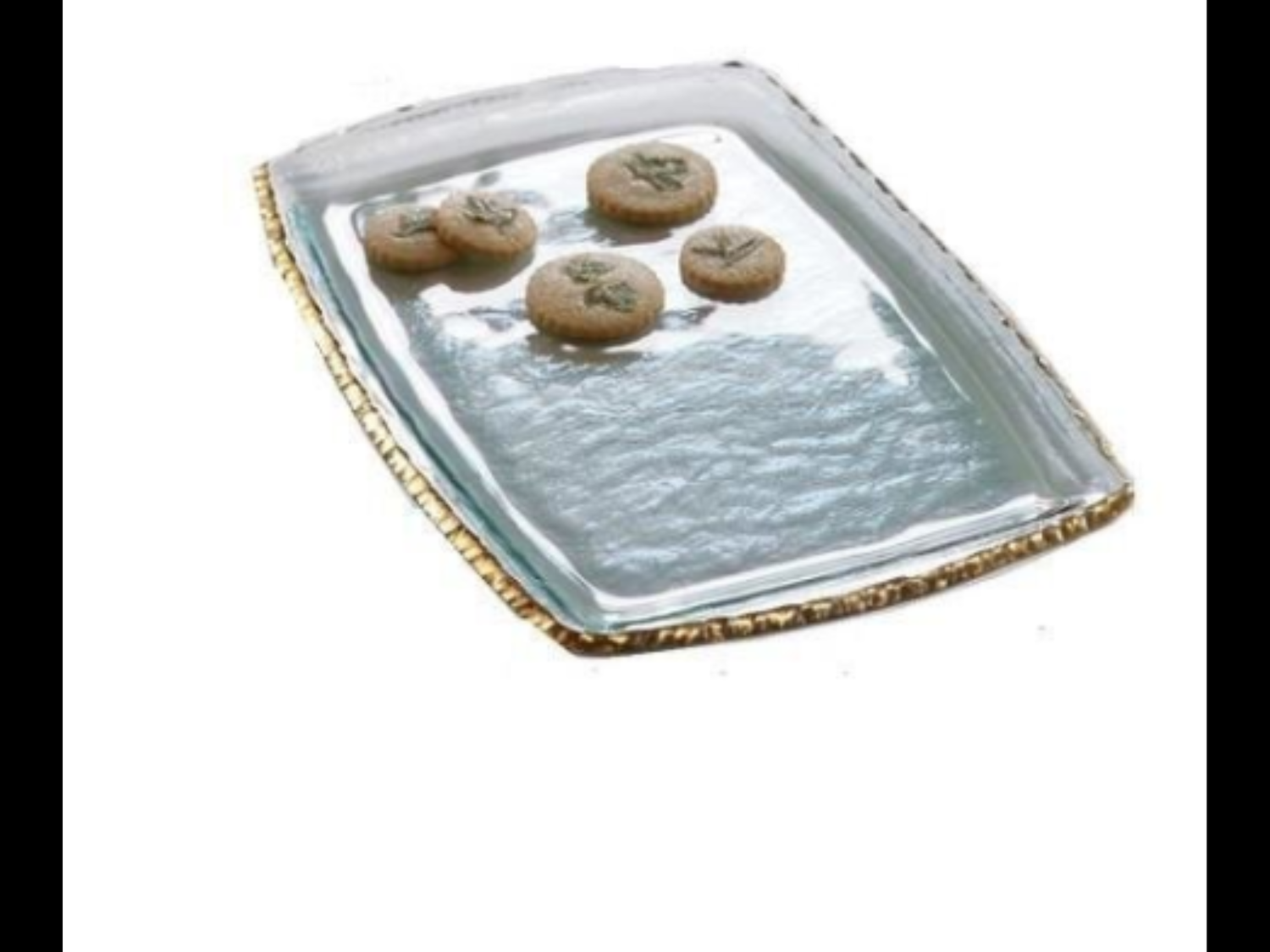 Annie Glass Edgy Martini Tray Purchased