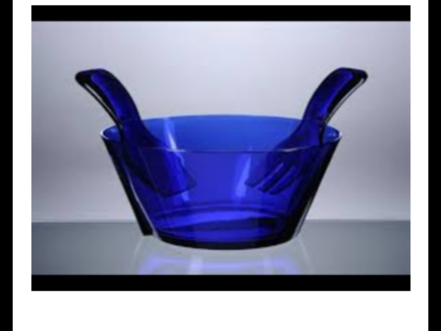 Mario Luce Giusti Blue Salad Bowl