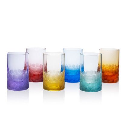 Moser Set Of 6 Pebbles Shot Glasses