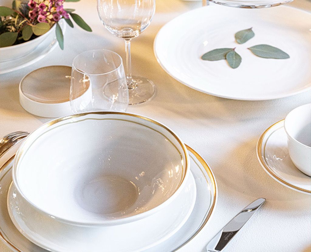 Bernardaud Albatre Dinnerware 3 Piece-Dinner Salad And Soho