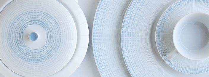 Bernardaud Saphir Blue 12 3 pc Dinnerware (dinner, salad, soup) PURCHASED