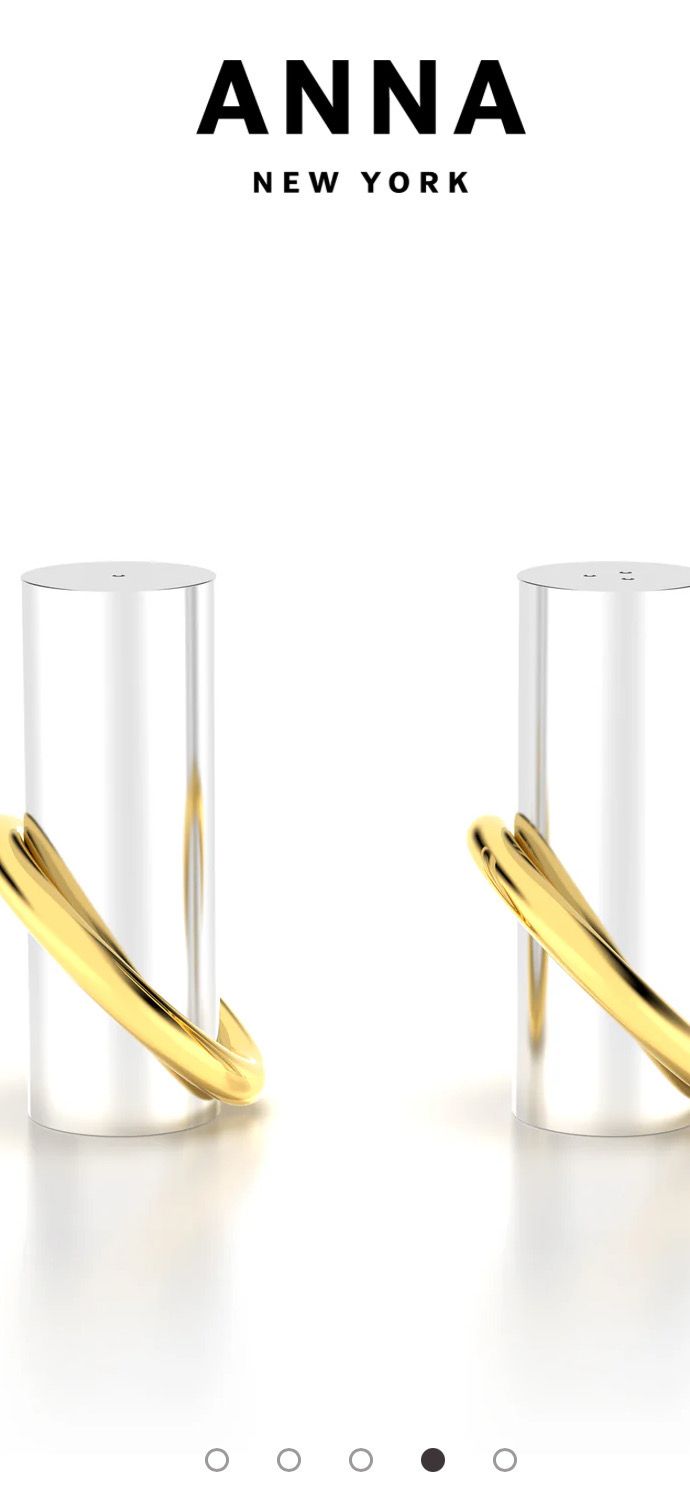 Anna New York Ring Pair Salt And Pepper Shakers