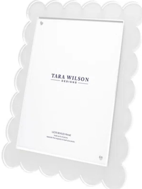 Tara Wilson Scalloped White Frame 5x7