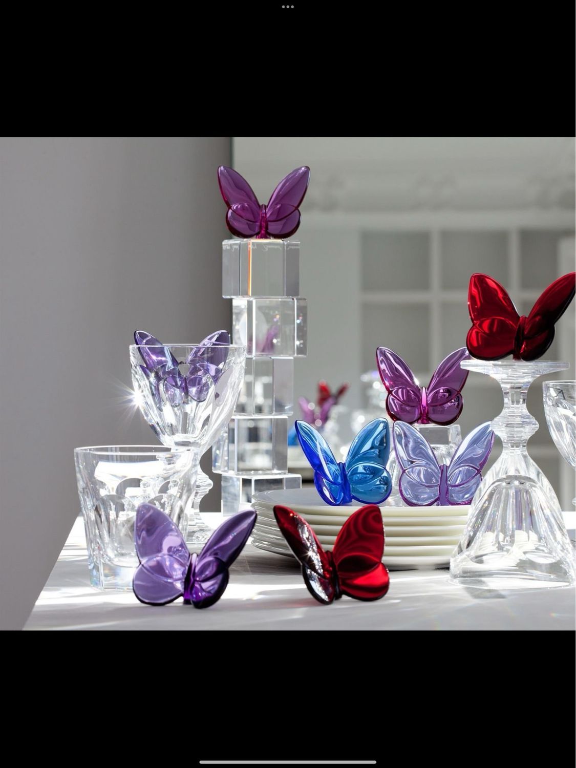 Baccarat Crystal Blue Butterfly Baccarat Crystal Blue Butterfly