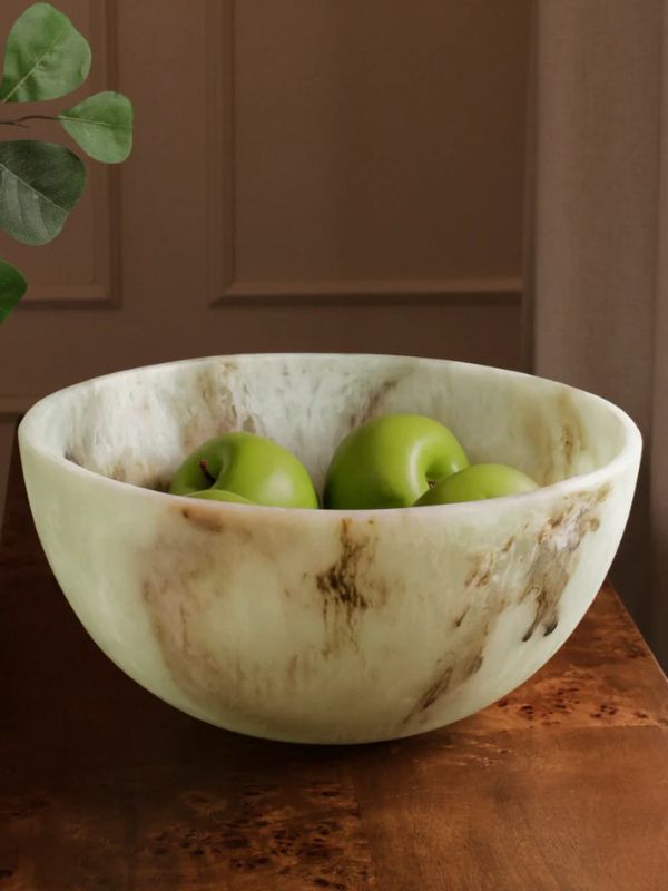 RESIN Giada Salad Bowl Jade Swirl