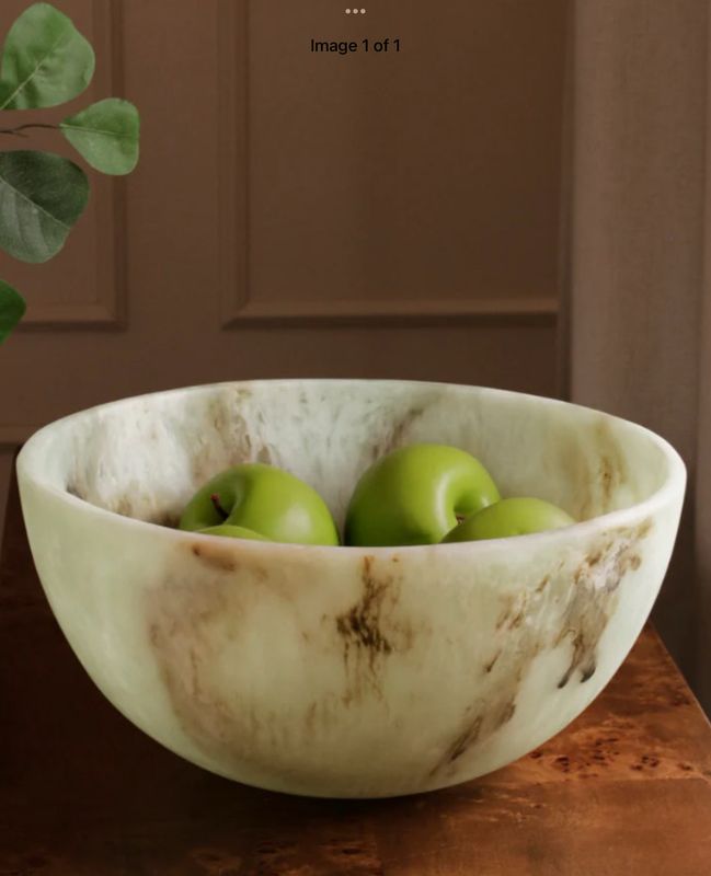 Resin Giada Salad Bowl Jade Swirl Purchased