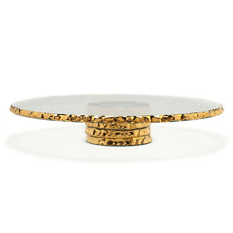 Annie Glass Edgey Gold Cake Stand