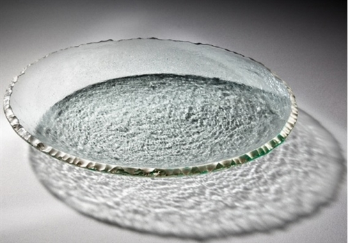 Annie Glass Edgey Silver Round Platter