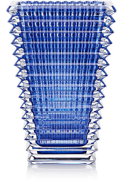 Baccarat Crystal Blue Eye Vase