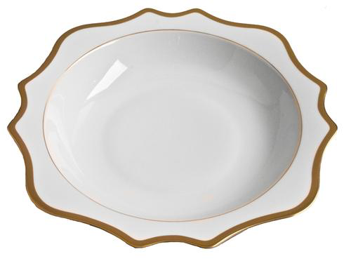 Anna Weatherley Antique White and Gold Salad Bowl PURCHASED