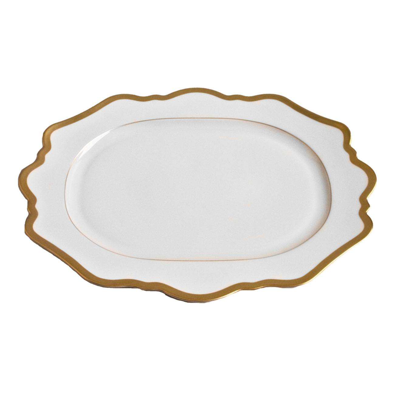 Anna Weatherley Antique White and Gold Platter PURCHASED