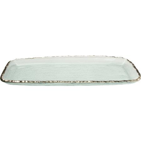 Annie Glass Edgey Silver Party Tray PURCHASED
