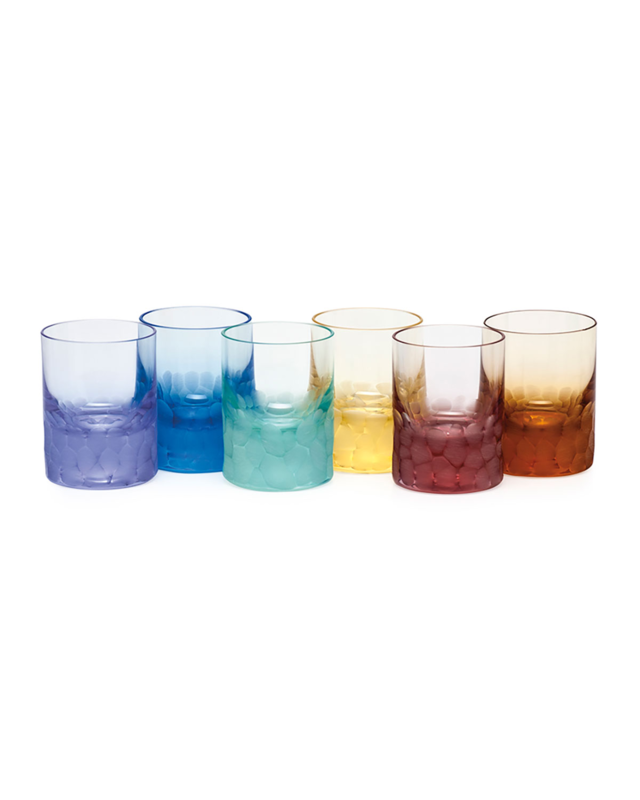 Moser Crystal-6 Pebbles Shot Glasses 