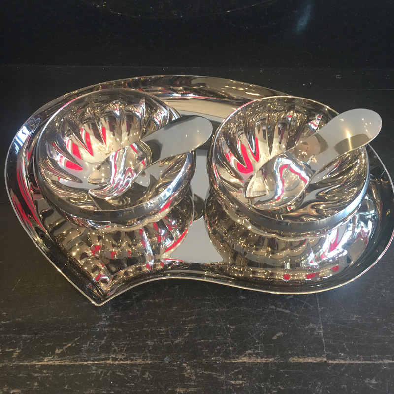 Georg Jensen - 2 Legacy Bowls on Tray Purchased