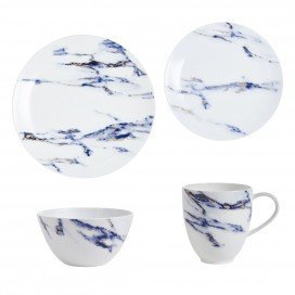 Prouna Azure Dinnerware 3 piece- 12 Dinner, 12 Salad 12 soup $85