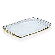 Annie Glass Edgey Gold Martini Tray