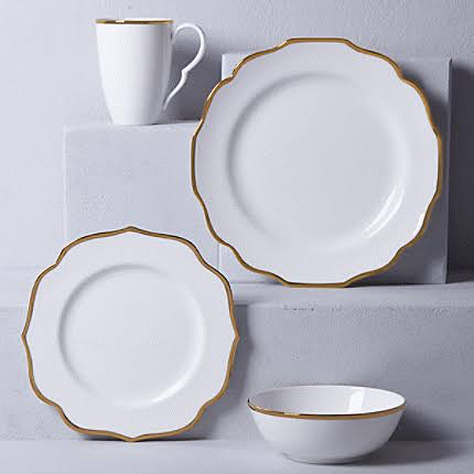Lenox Contempo Luxe Dinnerware - 12 Dinner, Salad, and Soup-3 pc 12 complete