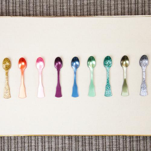 Sabre Demitasse Spoons Set-4 silver, 4 Gold PURCHASED