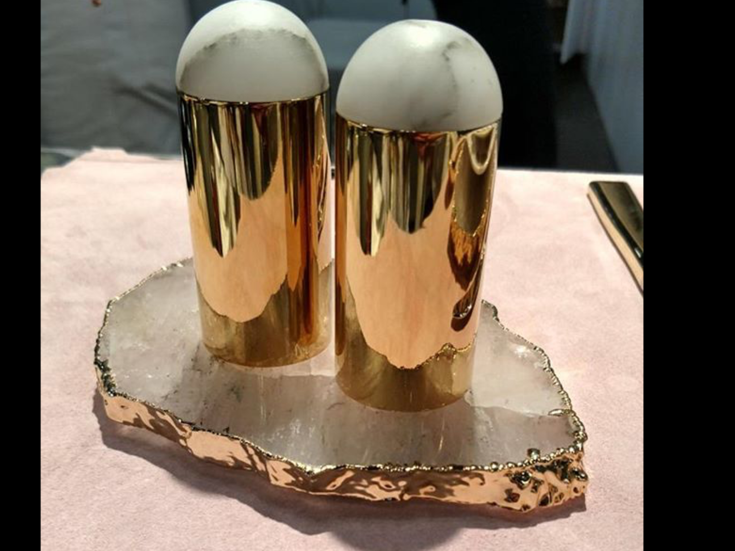 Rablabs Rose Gold Salt and Pepper Shakers PURCHASED