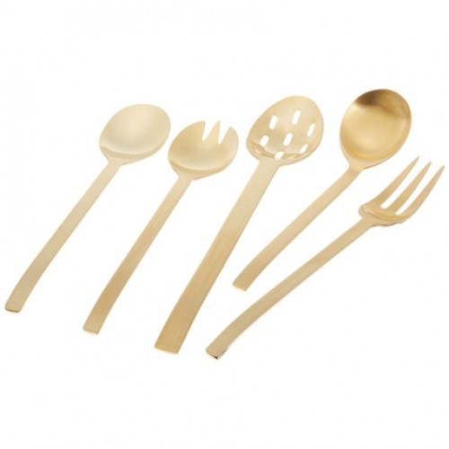 Herdmar Spiga Matte Gold Hostess Set Completed