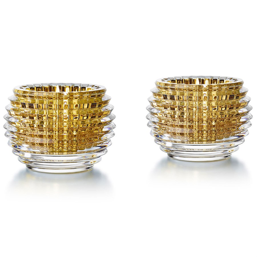 Baccarat Eye Gold Pair Votives Purchased