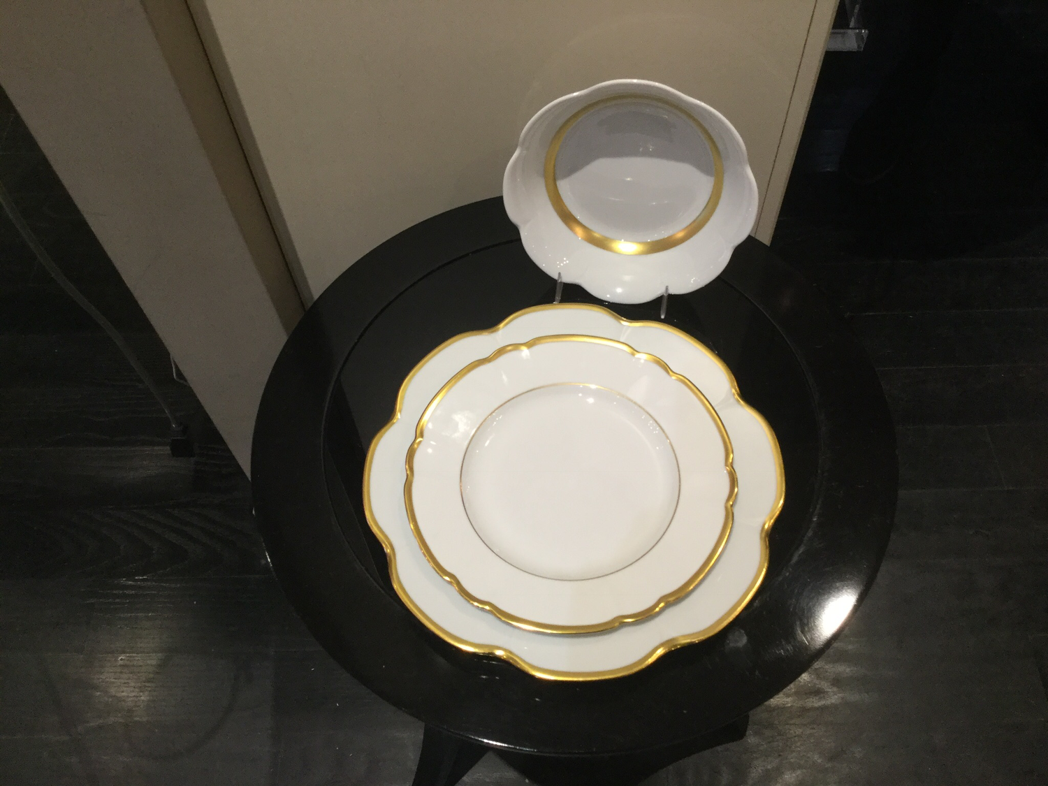 Royal Limoges Margaux/Fleurt Gold 24-3 Piece Dinner, Salad, Soup 12 Puchased needs 12