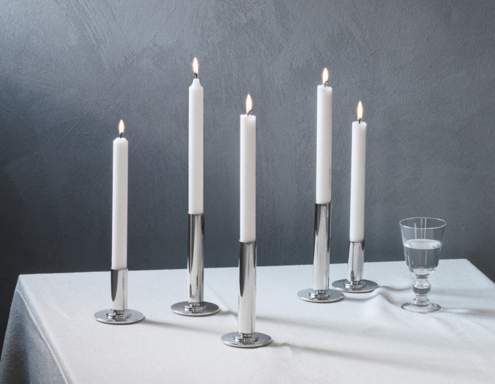 Georg Jensen Manhattan Pair Candlesticks