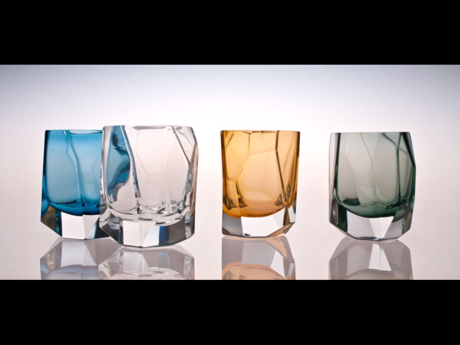Nouvel Set 6 Shot Glasses (2 smoke 2 clear 2 amber)