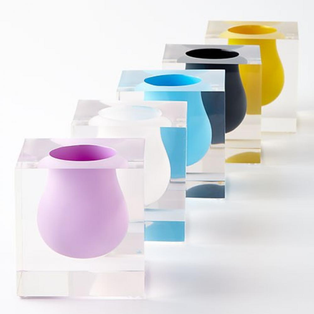 Jonathan Adler Bel Air Black Mini Vase