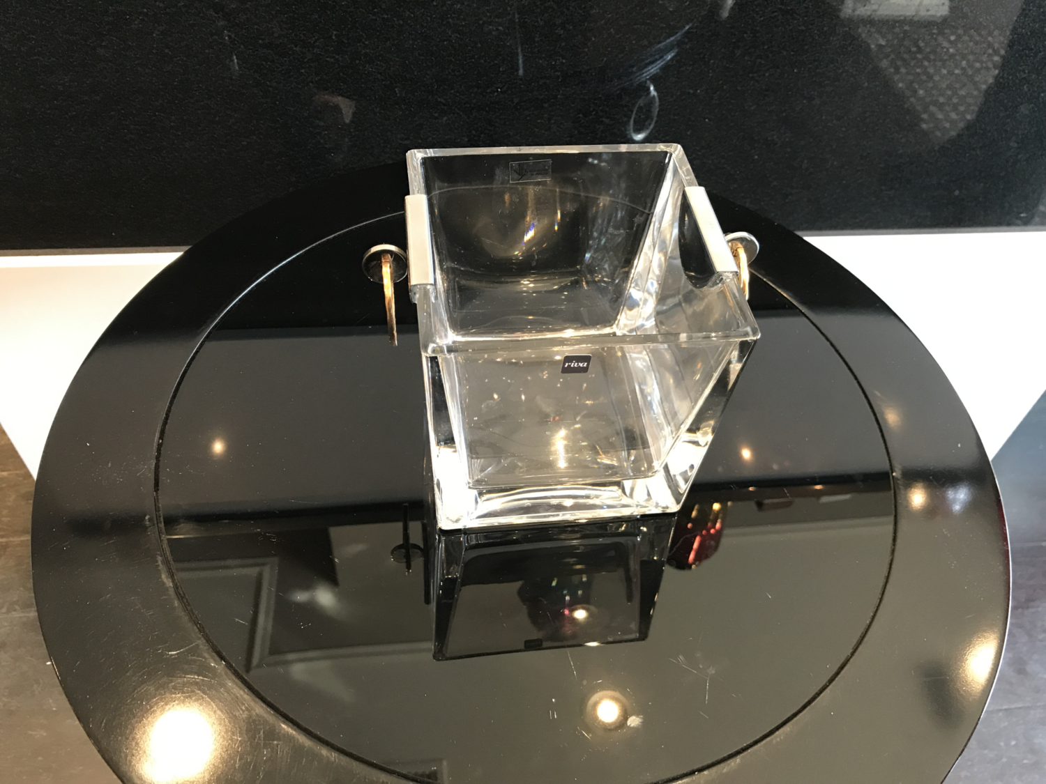 Riva Glass Ice Bucket