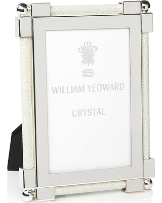 William Yeoward Shagreen 5x7 White Frame