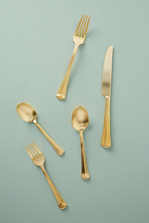 Reed and Barton Baguette Gold Flatware- 16 Place Settings PURCHASED 8 NEEDS 8